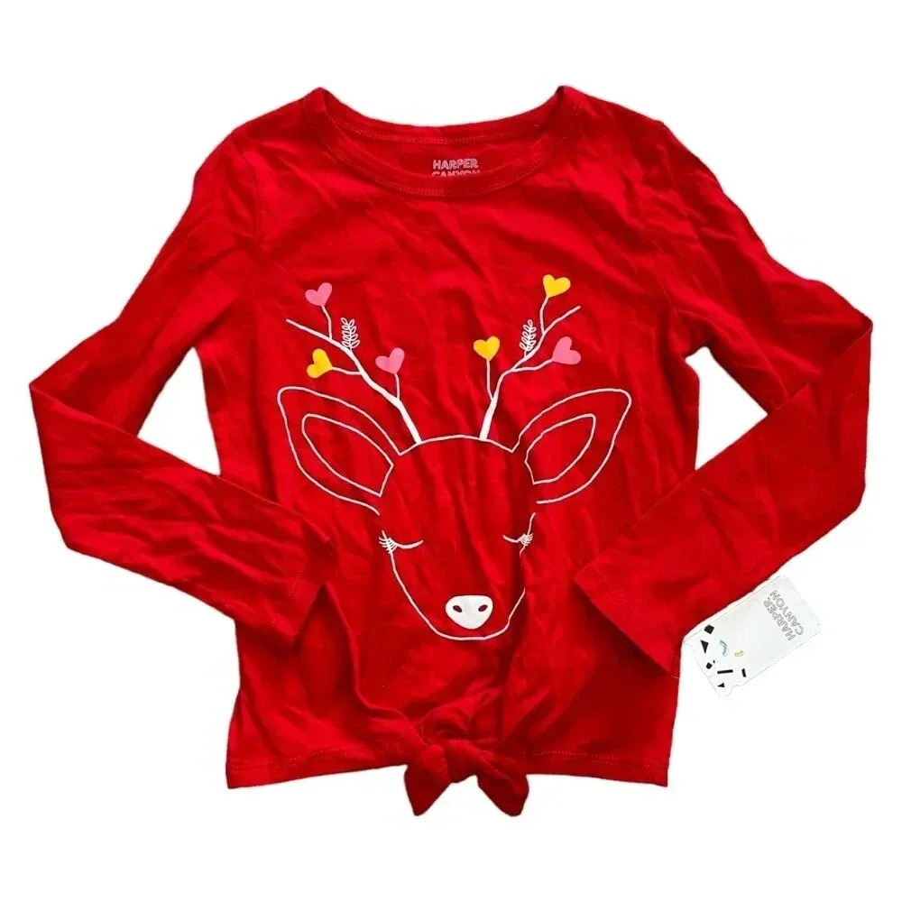 Harper Canyon Red Reindeer Tee 5